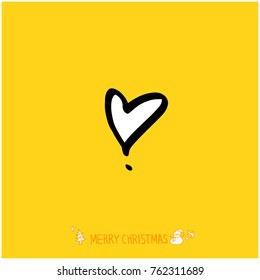 Hand drawn illustration / Happy Holiday - vector