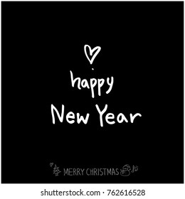 Hand drawn illustration / Happy Holiday - vector