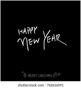Hand drawn illustration / Happy Holiday - vector