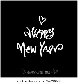 Hand drawn illustration / Happy Holiday - vector