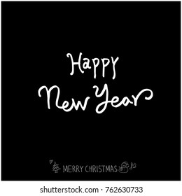 Hand drawn illustration / Happy Holiday - vector