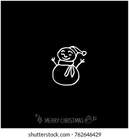 Hand drawn illustration / Happy Holiday - vector