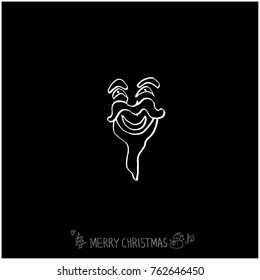 Hand drawn illustration / Happy Holiday - vector