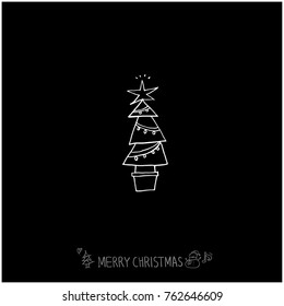 Hand drawn illustration / Happy Holiday - vector
