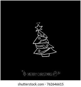 Hand drawn illustration / Happy Holiday - vector