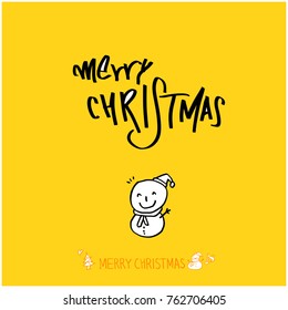 Hand drawn illustration / Happy Holiday - vector