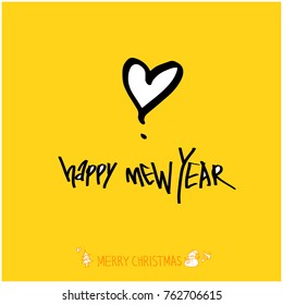 Hand drawn illustration / Happy Holiday - vector