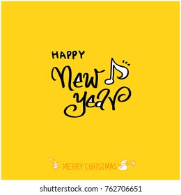 Hand drawn illustration / Happy Holiday - vector