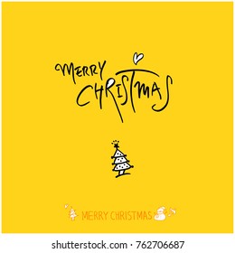 Hand drawn illustration / Happy Holiday - vector