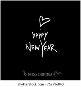 Hand drawn illustration / Happy Holiday - vector