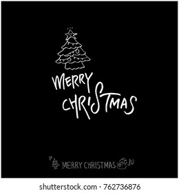 Hand drawn illustration / Happy Holiday - vector