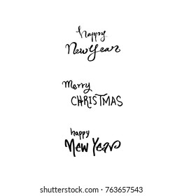 Hand drawn illustration / Happy Holiday - vector