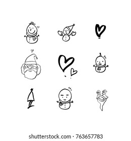 Hand drawn illustration / Happy Holiday - vector