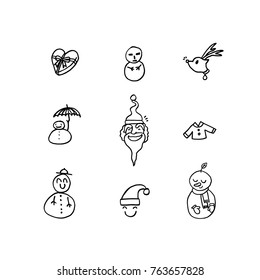 Hand drawn illustration / Happy Holiday - vector
