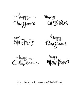 Hand drawn illustration / Happy Holiday - vector