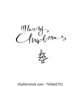 Hand drawn illustration / Happy Holiday - vector