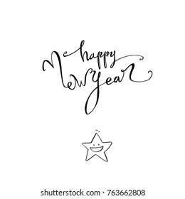 Hand drawn illustration / Happy Holiday - vector