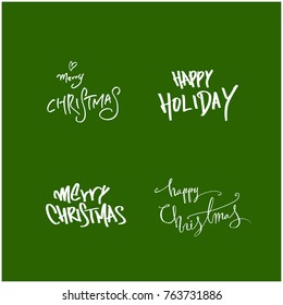 Hand drawn illustration / Happy Holiday - vector