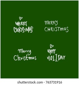 Hand drawn illustration / Happy Holiday - vector