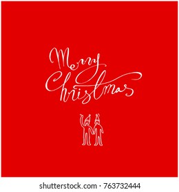 Hand drawn illustration / Happy Holiday - vector