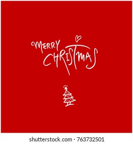 Hand drawn illustration / Happy Holiday - vector