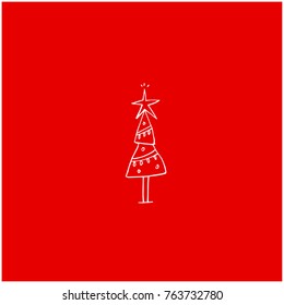 Hand drawn illustration / Happy Holiday - vector