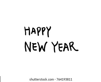 Hand drawn illustration / Happy Holiday - vector
