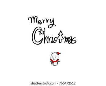 Hand drawn illustration / Happy Holiday - vector
