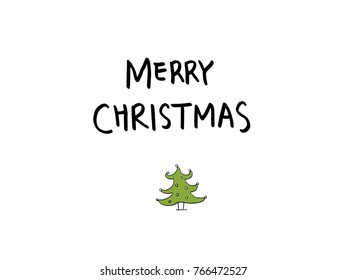 Hand drawn illustration / Happy Holiday - vector