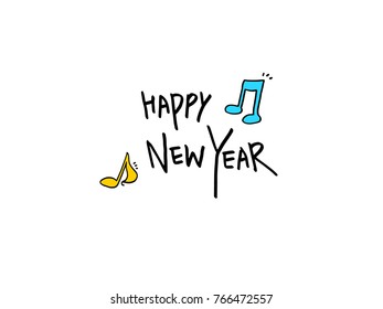 Hand drawn illustration / Happy Holiday - vector