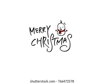 Hand drawn illustration / Happy Holiday - vector