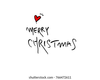 Hand drawn illustration / Happy Holiday - vector