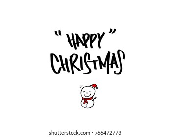 Hand drawn illustration / Happy Holiday - vector
