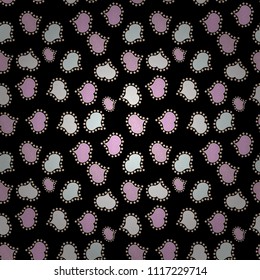 Hand drawn illustration, isolated. Vector. Watercolor hearts seamless pattern. Black, neutral and beige colours, polka dots, striped. Love symbol, beautiful, lovely, romantic, holiday decoration.