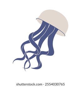 Hand drawn illustration of jellyfish for summer and sea themed designs