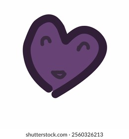hand drawn illustration of a little child from valentine's day