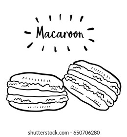 Hand drawn illustration of Macaroon.