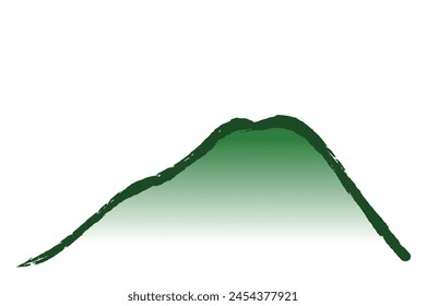 Hand drawn illustration of a mountain with ink touch