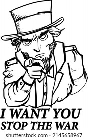 Hand drawn and illustration No war and stop war in ukraine. Children wanted. Student wanted save Ukraine.