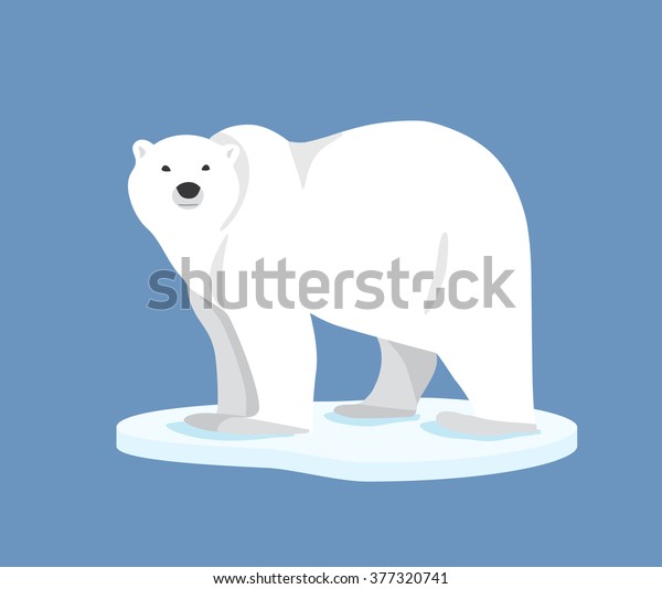 Hand Drawn Illustration Polar Bear Polar Stock Vector (Royalty Free ...