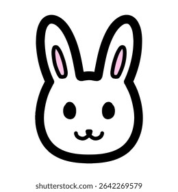 Hand drawn illustration of a rabbit character.