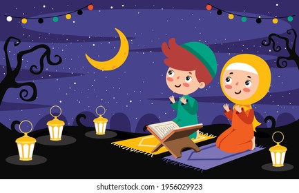 Hand Drawn Illustration For Ramadan Kareem And Islamic Culture