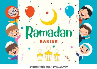 Hand Drawn Illustration For Ramadan Kareem And Islamic Culture