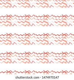 Hand drawn illustration with red color texture ink hand on black background for decoration design. Hand drawn modern paint ink texture. Decorative color art. Abstract ink blot.