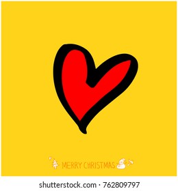 Hand drawn illustration set / Happy Holiday - vector
