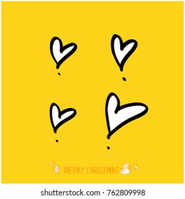 Hand drawn illustration set / Happy Holiday - vector
