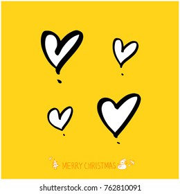Hand drawn illustration set / Happy Holiday - vector