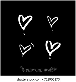 Hand drawn illustration set / Happy Holiday - vector