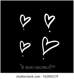 Hand drawn illustration set / Happy Holiday - vector
