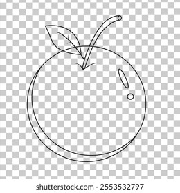 hand drawn illustration set of simple fruit doodles